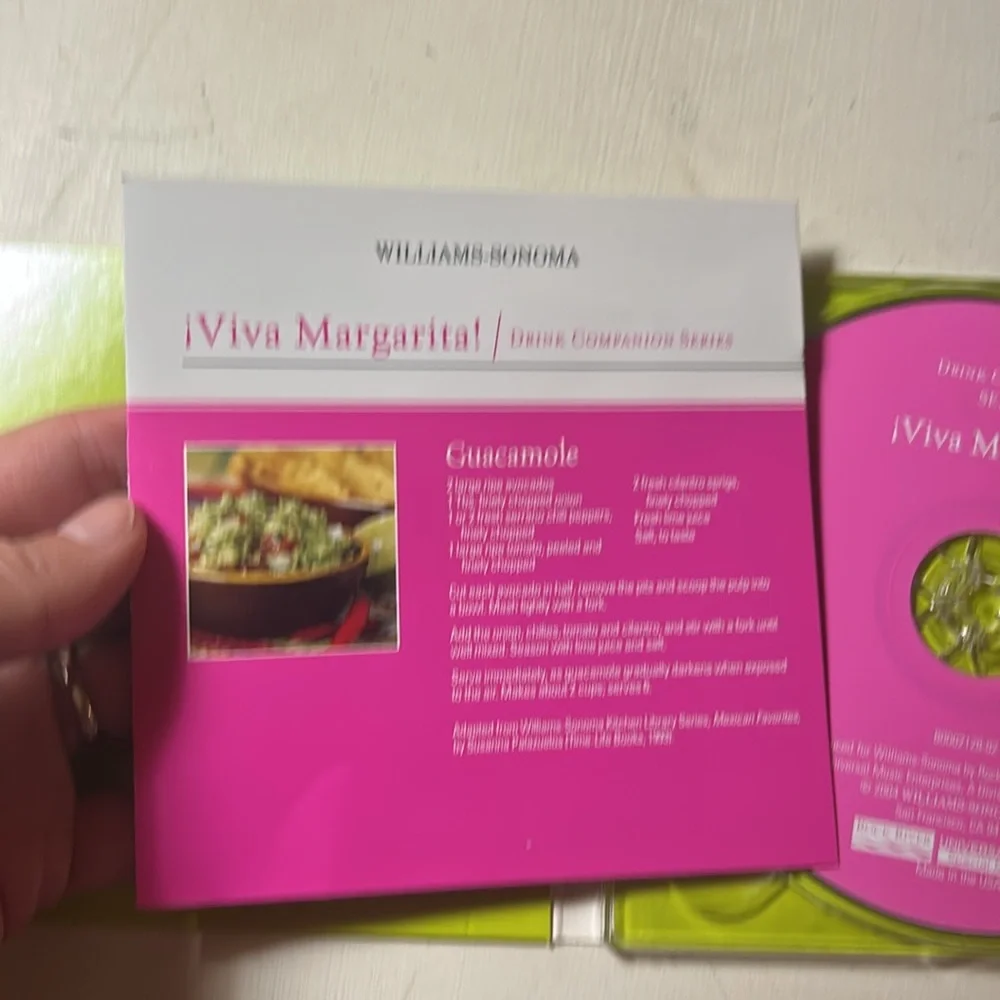 Williams Sonoma Viva Margarita Fiesta cd/recipes music